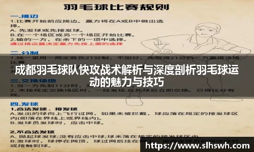 成都羽毛球队快攻战术解析与深度剖析羽毛球运动的魅力与技巧